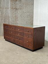 Antique style Counter  in Wood and glass, Europa