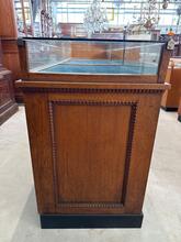 Antique style Counter with glass in wood and glass, Europe