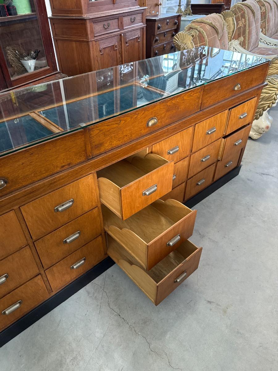 Antique Counter with glass