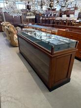 Antique style Counter with glass in wood and glass, Europe