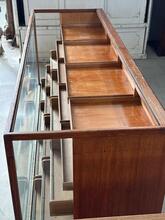 Antique style Counter with glass in wood, Europe