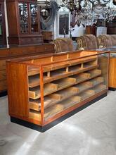 Antique style Counter with glass in wood, Europe