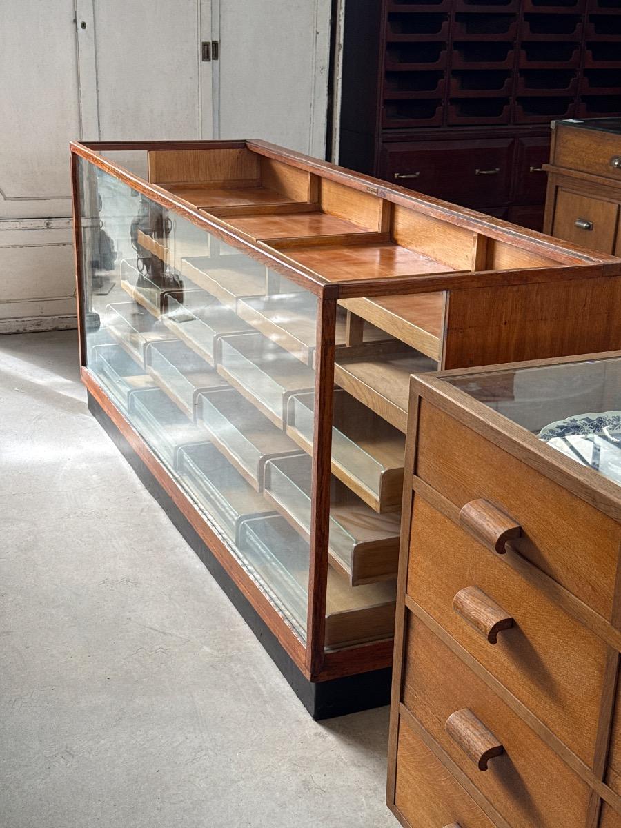 Antique Counter with glass