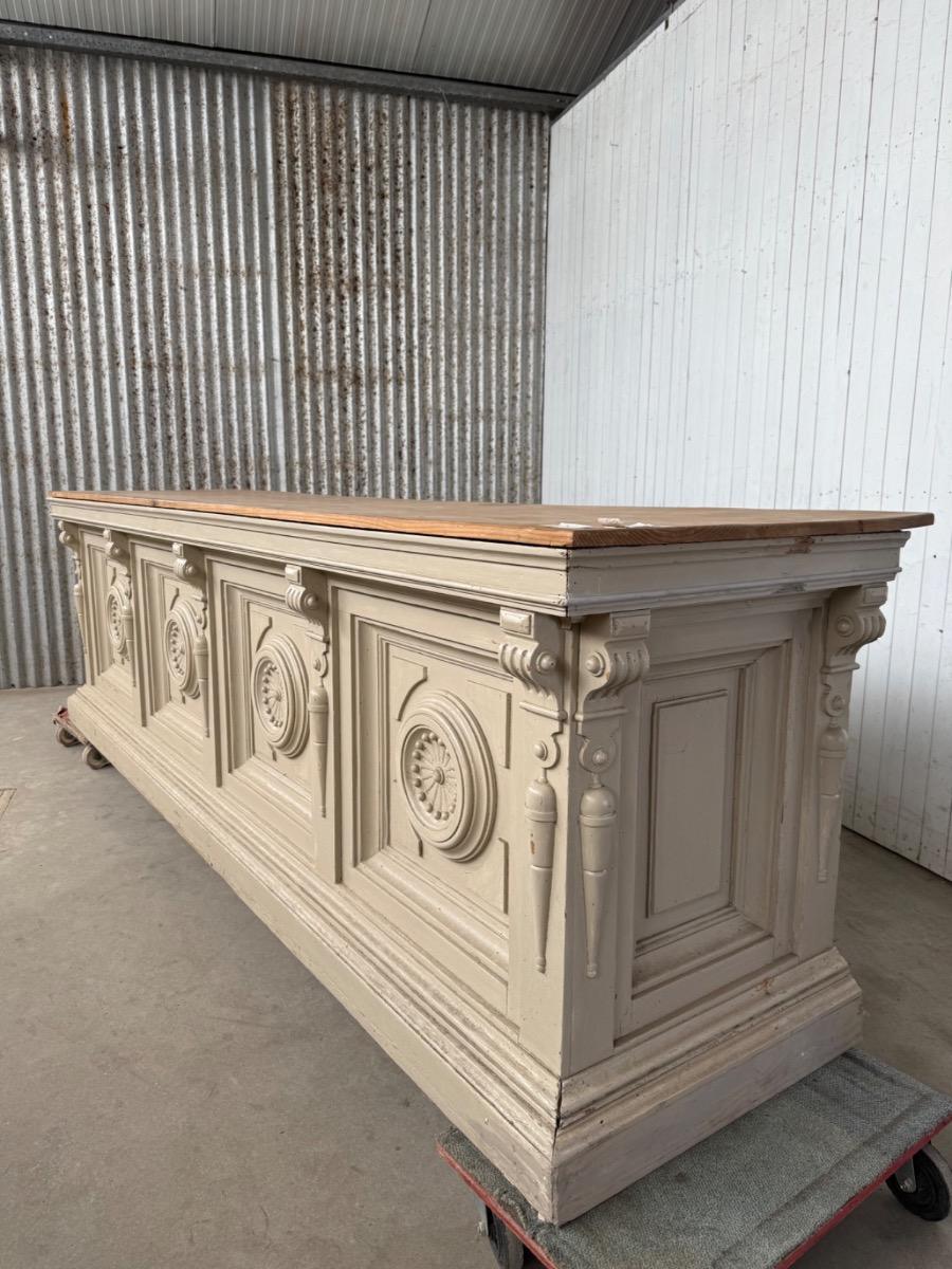 Antique counter wooden