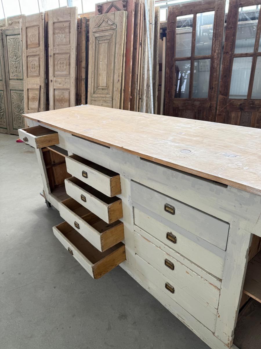 Antique counter wooden