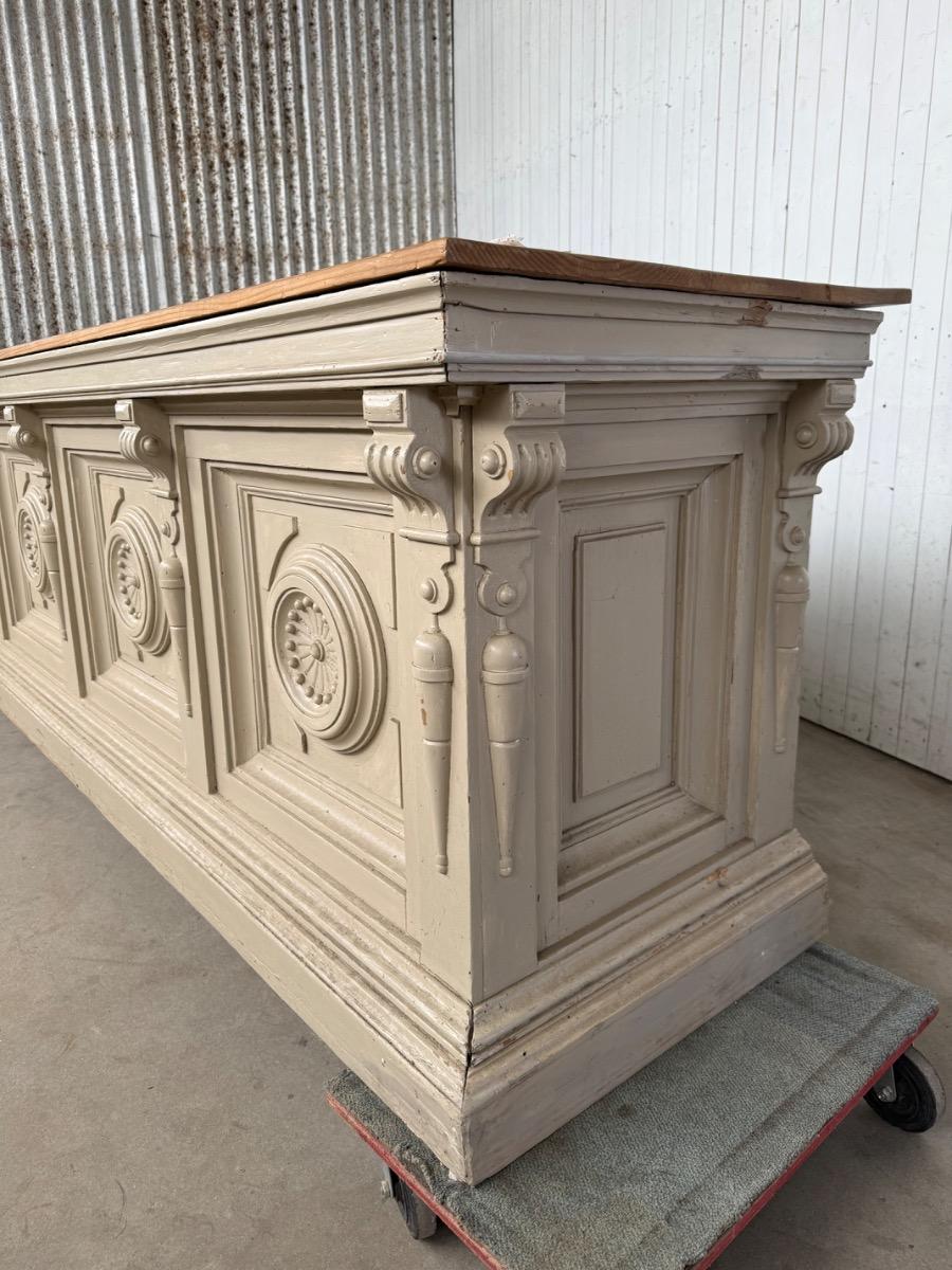 Antique counter wooden