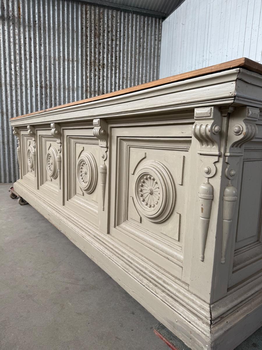 Antique counter wooden