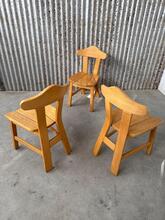 Antique style Design chairs in wood 1980