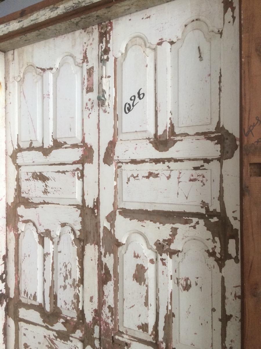 Antique door in frame