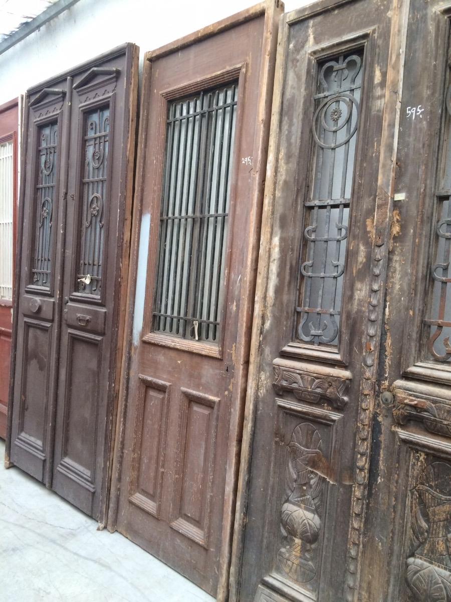 Antique door in frame