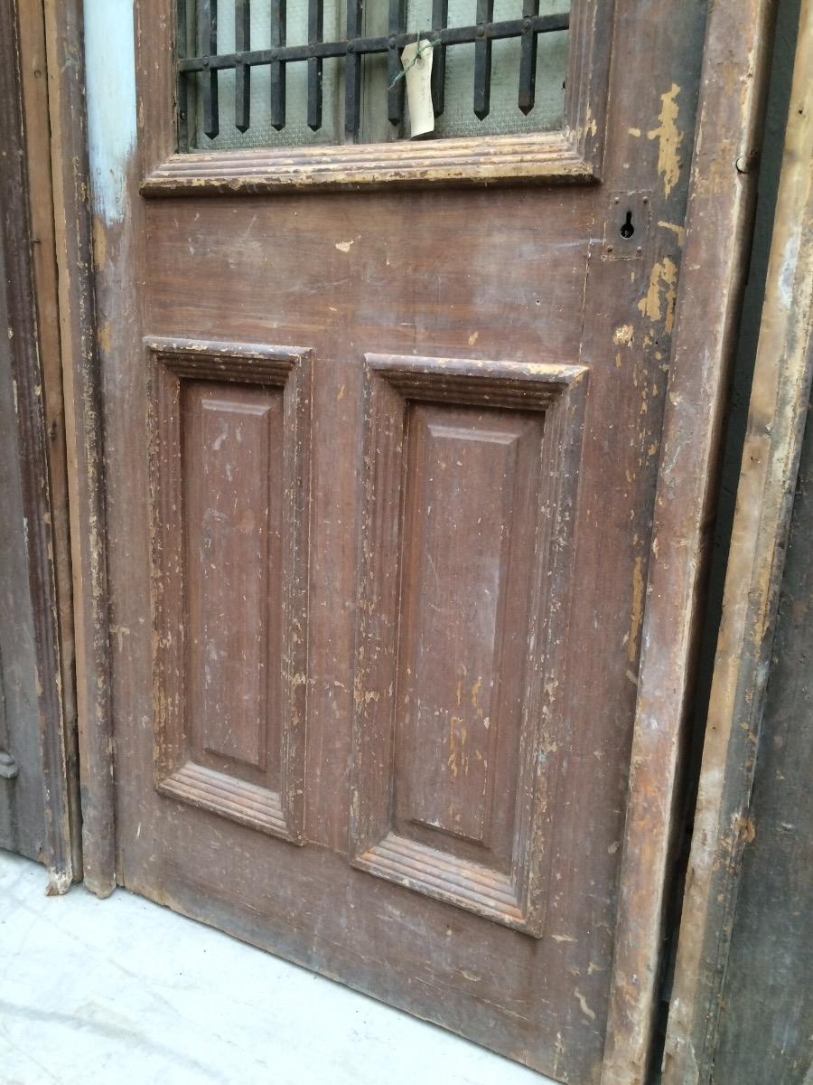 Antique door in frame