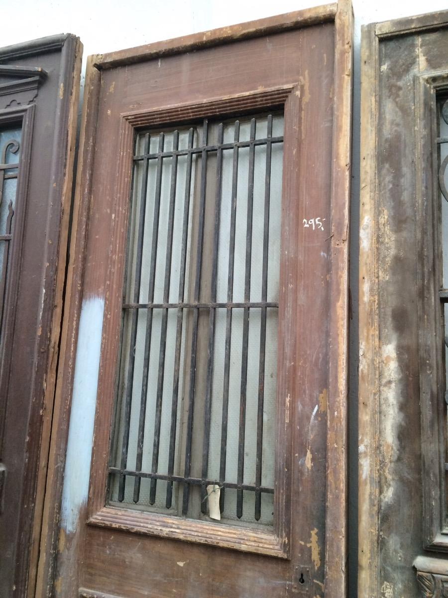 Antique door in frame