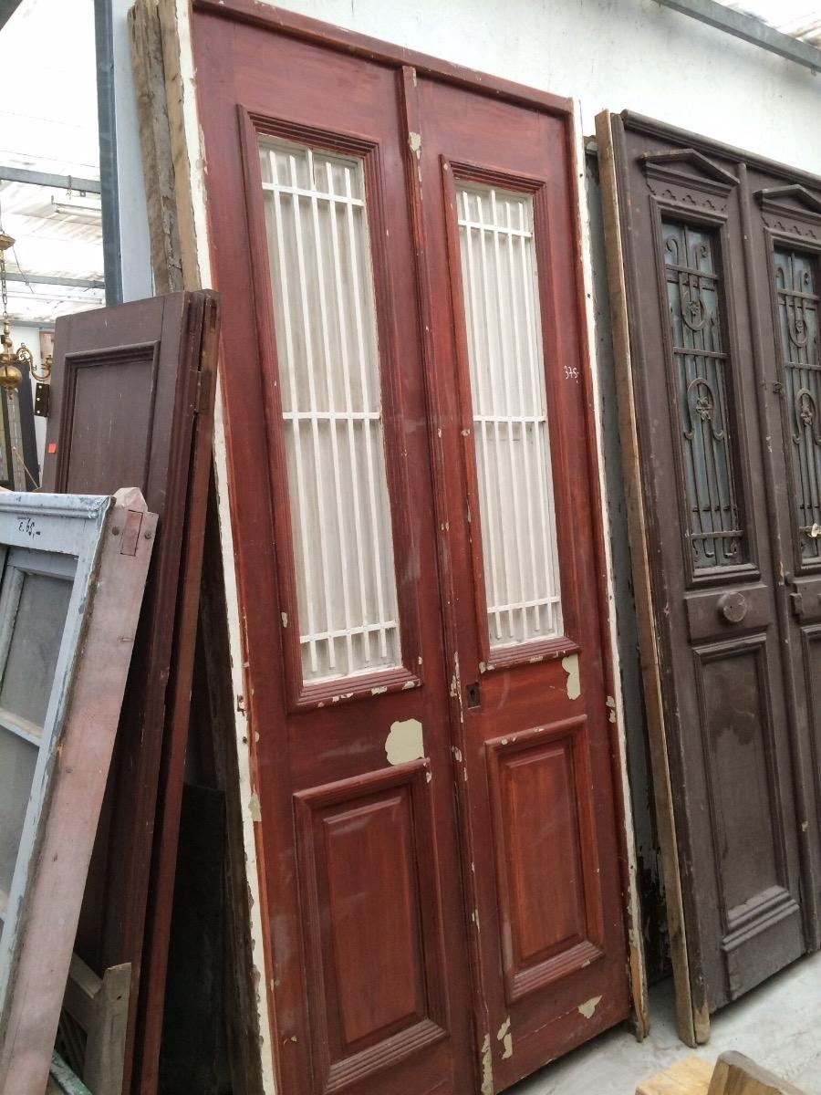 Antique door in frame