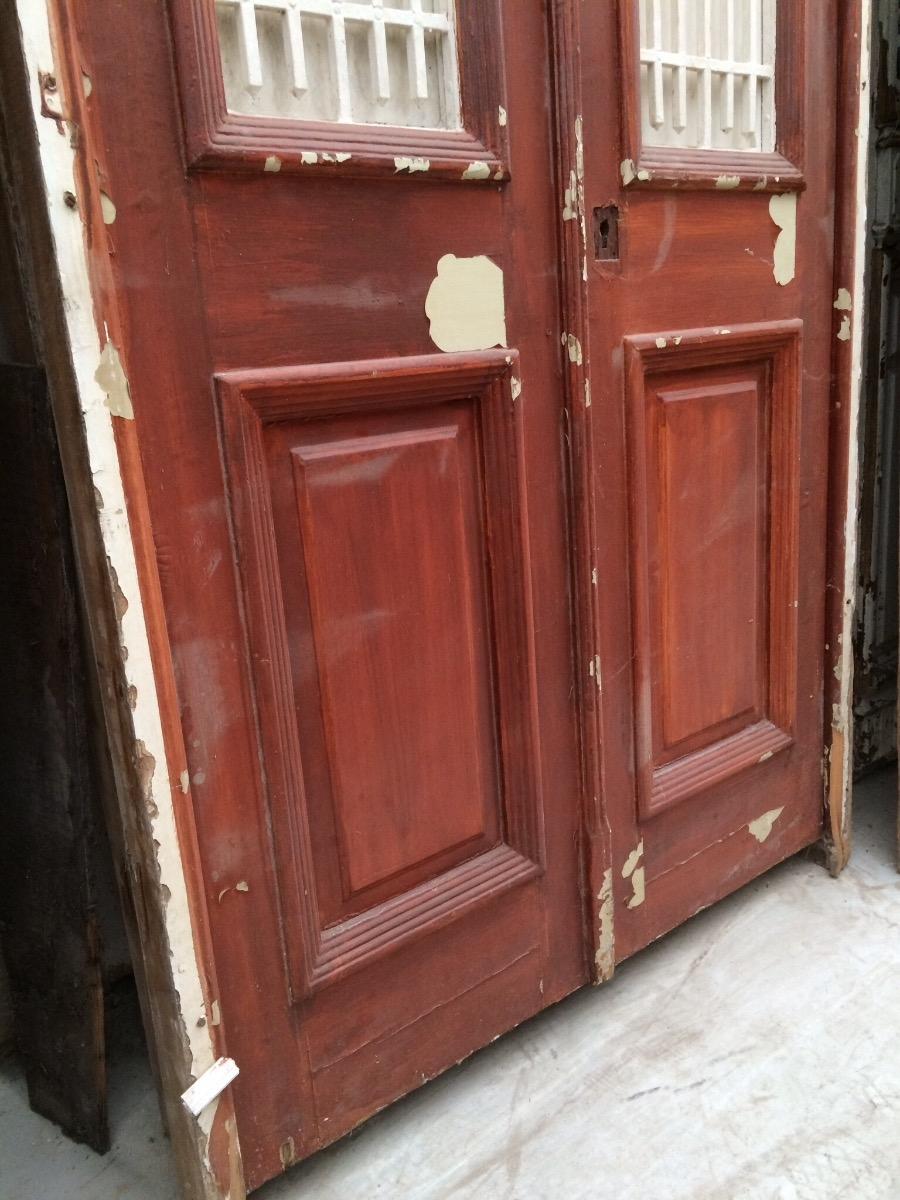 Antique door in frame