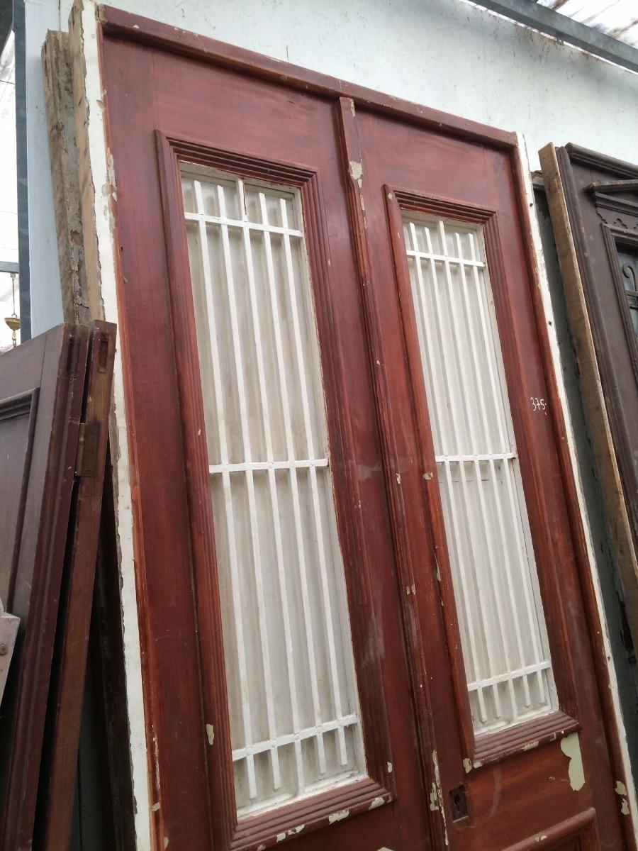 Antique door in frame