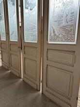 style Antique doors in wood and glass, Europe 19e eeuw