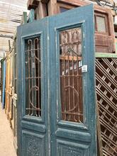 Antique style Doors in wood and glass 20e eeuw