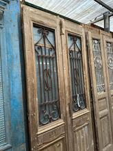 Antique style Doors in wood and iron 20e eeuw