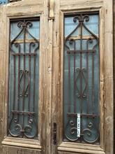 Antique style Doors in wood and iron 20e eeuw