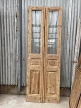 Antique style Doors in wood and glass 20e eeuw