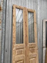 Antique style Doors in wood and glass 20e eeuw