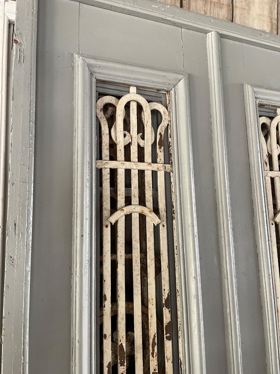 Antique Doors grey in frame 