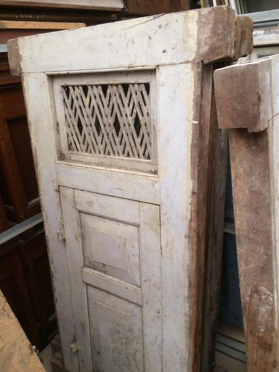 Antique doors in frame