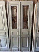 Antique Doors in frame grey 