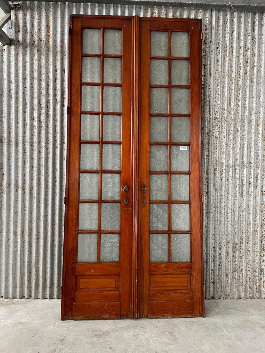 Antique doors with glass