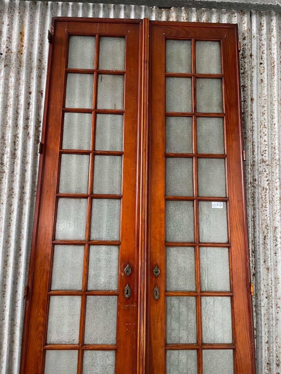 Antique doors with glass
