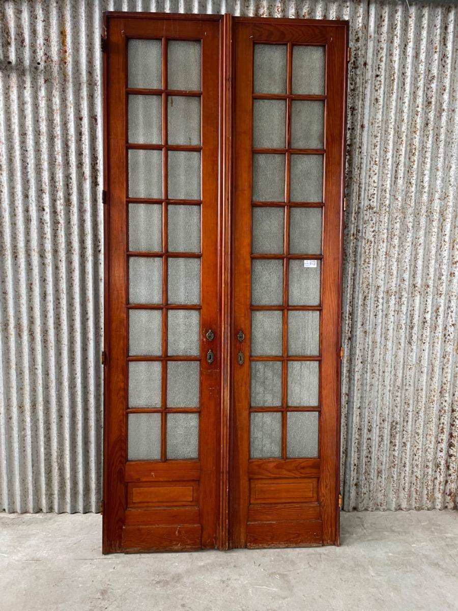 Antique doors with glass
