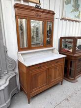 Antique style Dressing table with mirror  in wood and mirror, Europa
