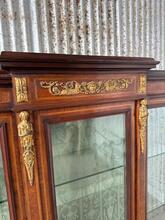 style Antique French cabinet  in Rosewood and brass 19th century