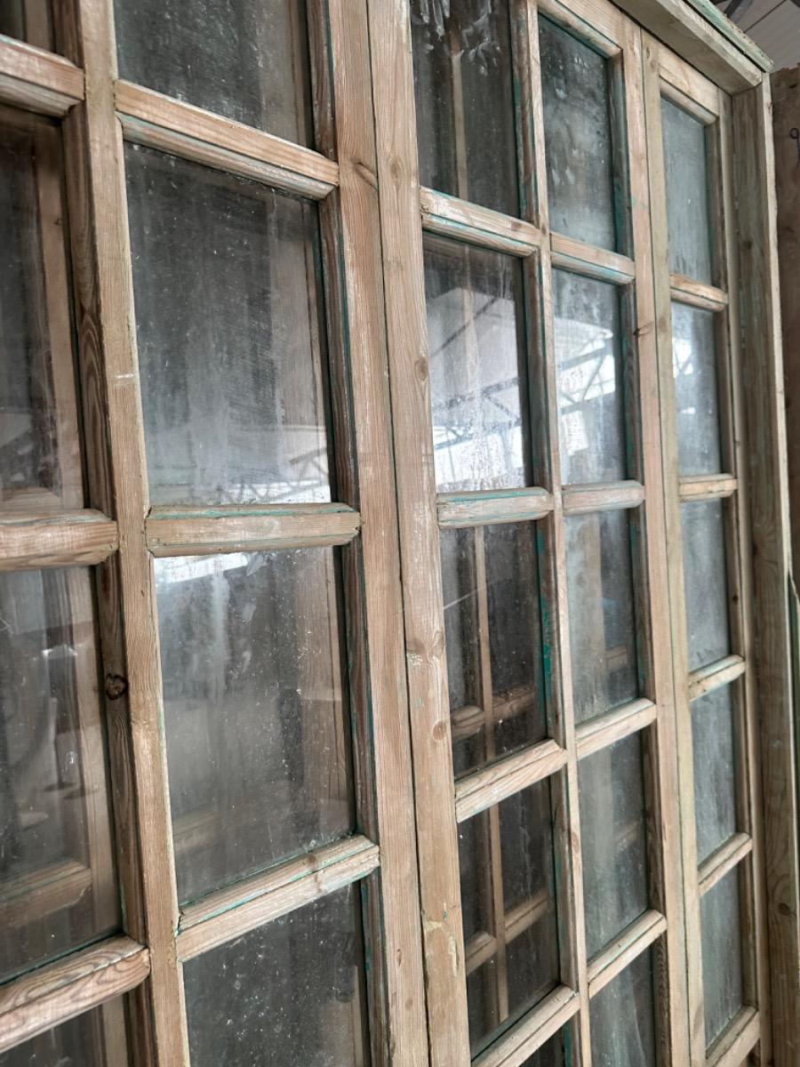 Antique Glass doors in frame