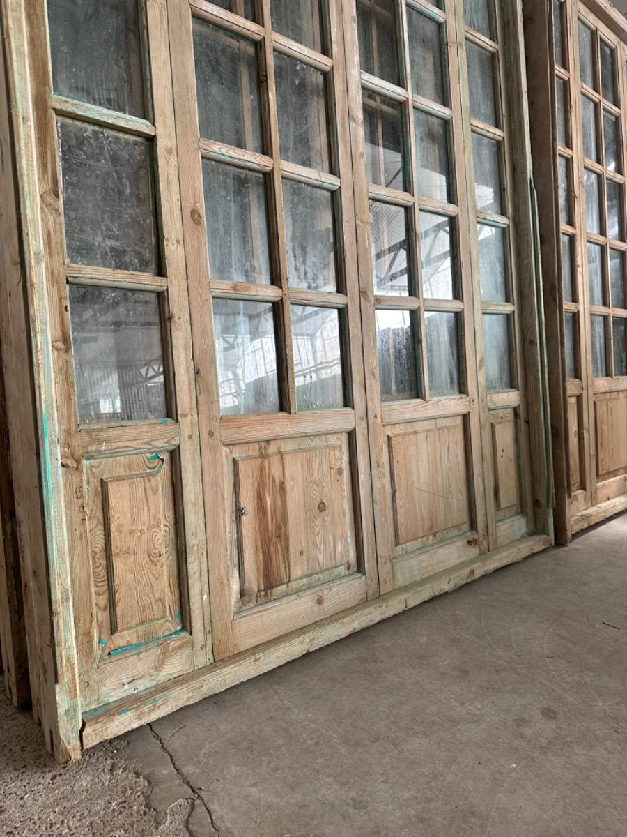Antique Glass doors in frame