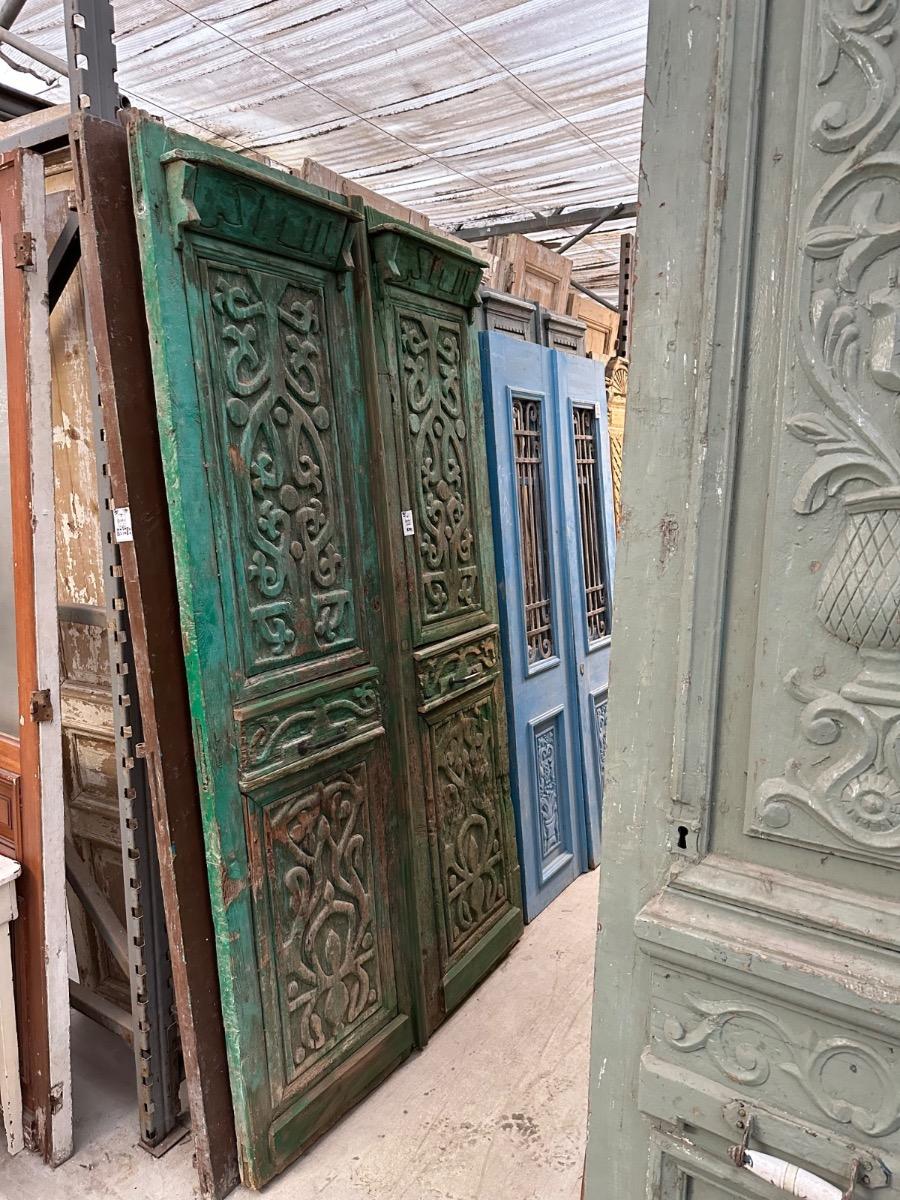 Antique Green doors
