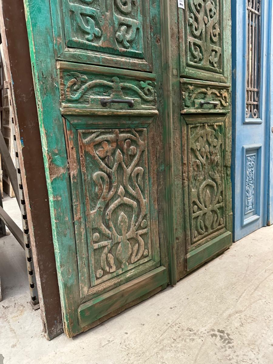 Antique Green doors