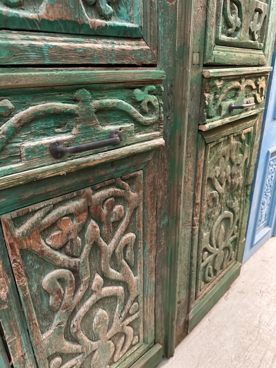 Antique Green doors