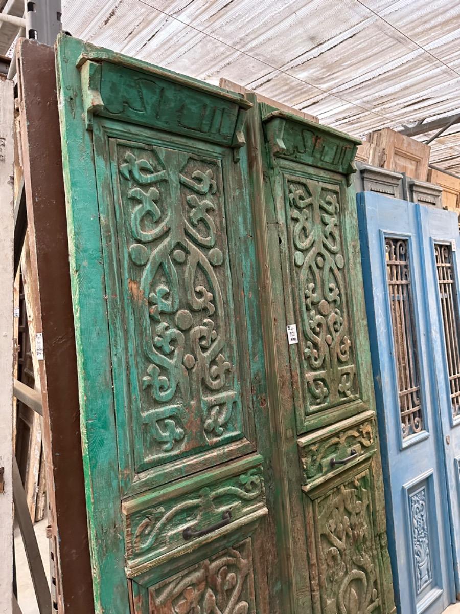 Antique Green doors