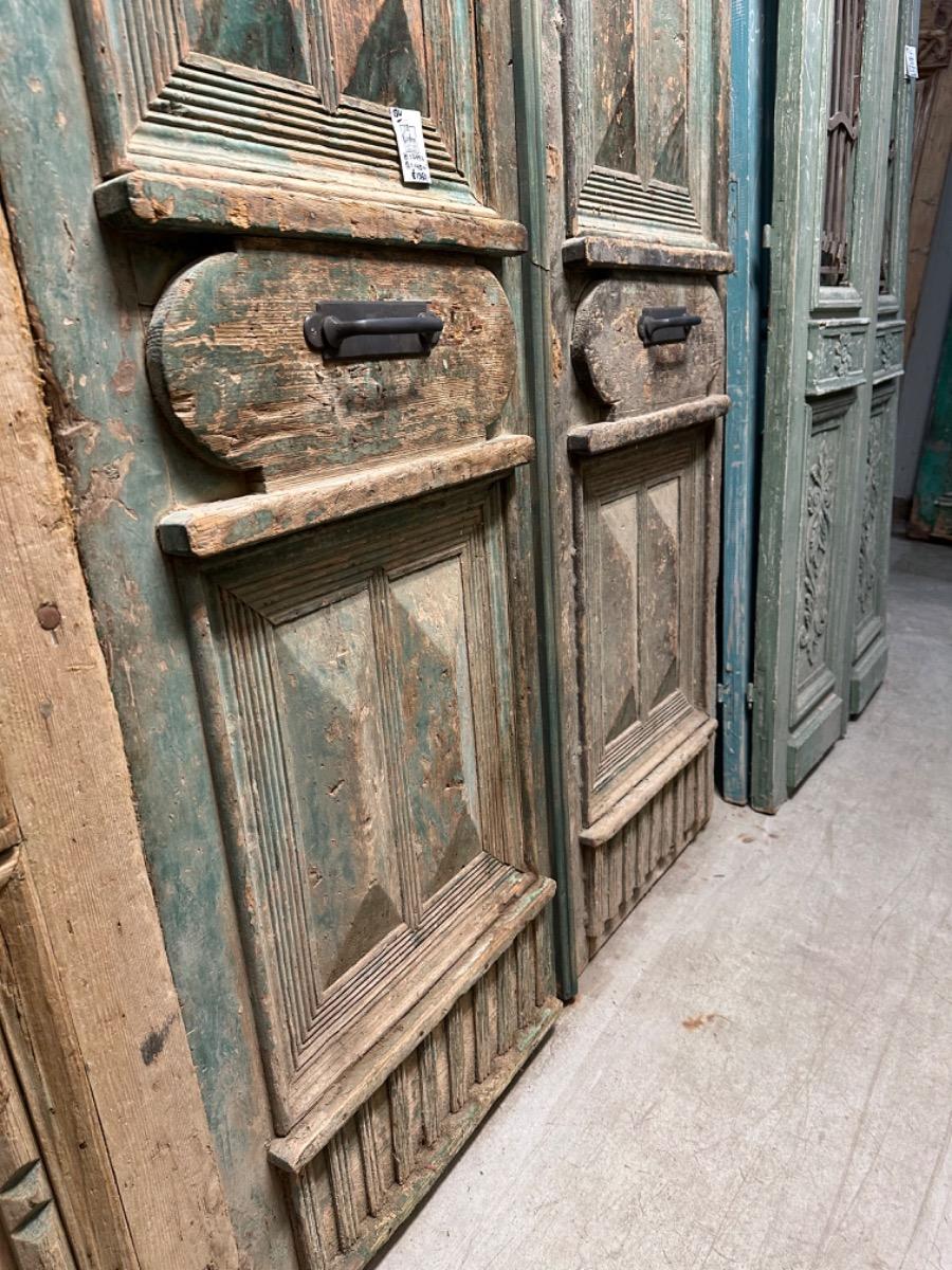 Antique Green doors