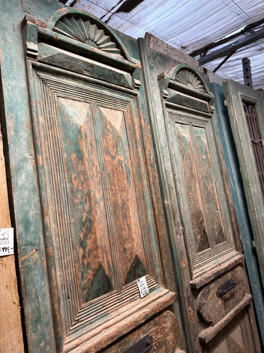 Antique Green doors