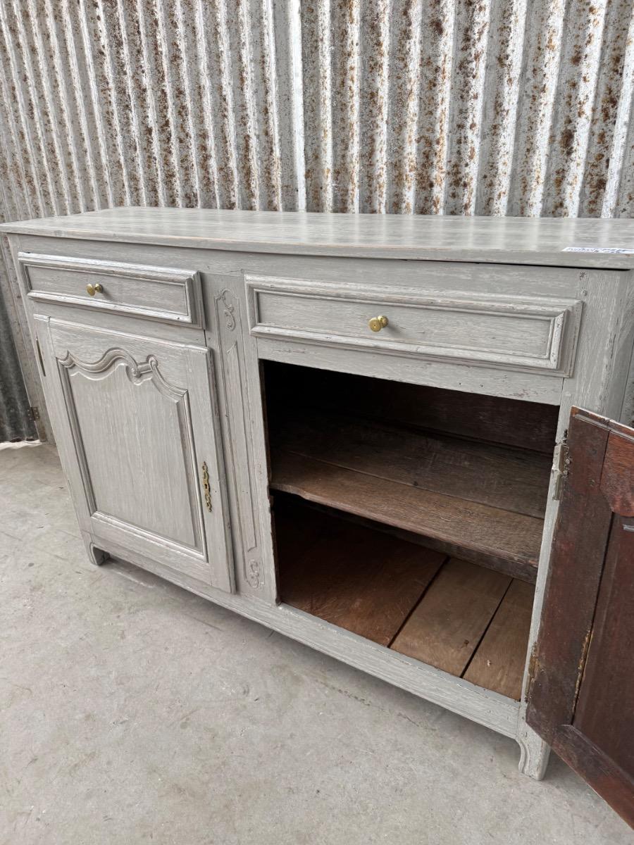 Antique Grey 2-doors cabinet dresser