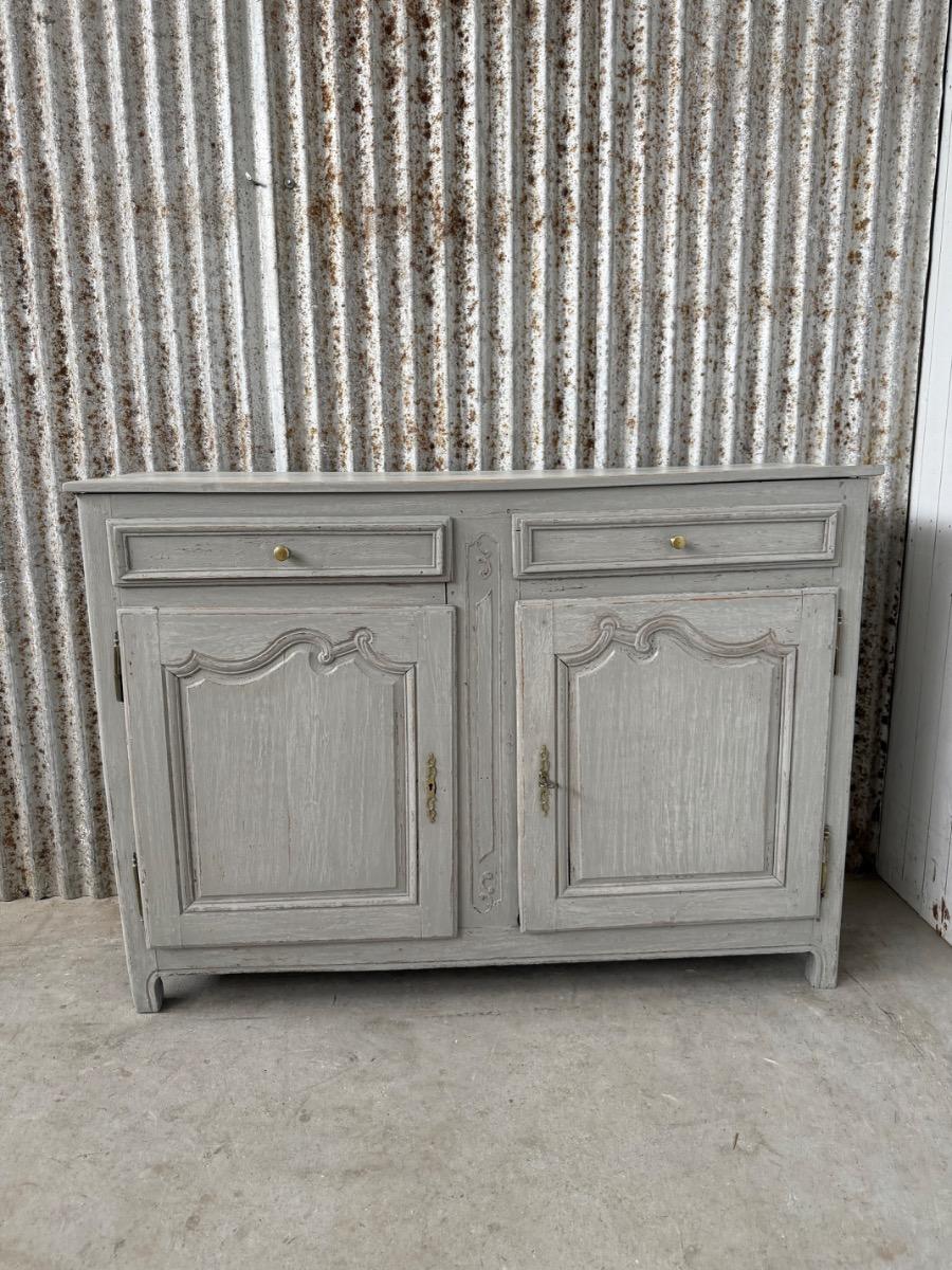 Antique Grey 2-doors cabinet dresser