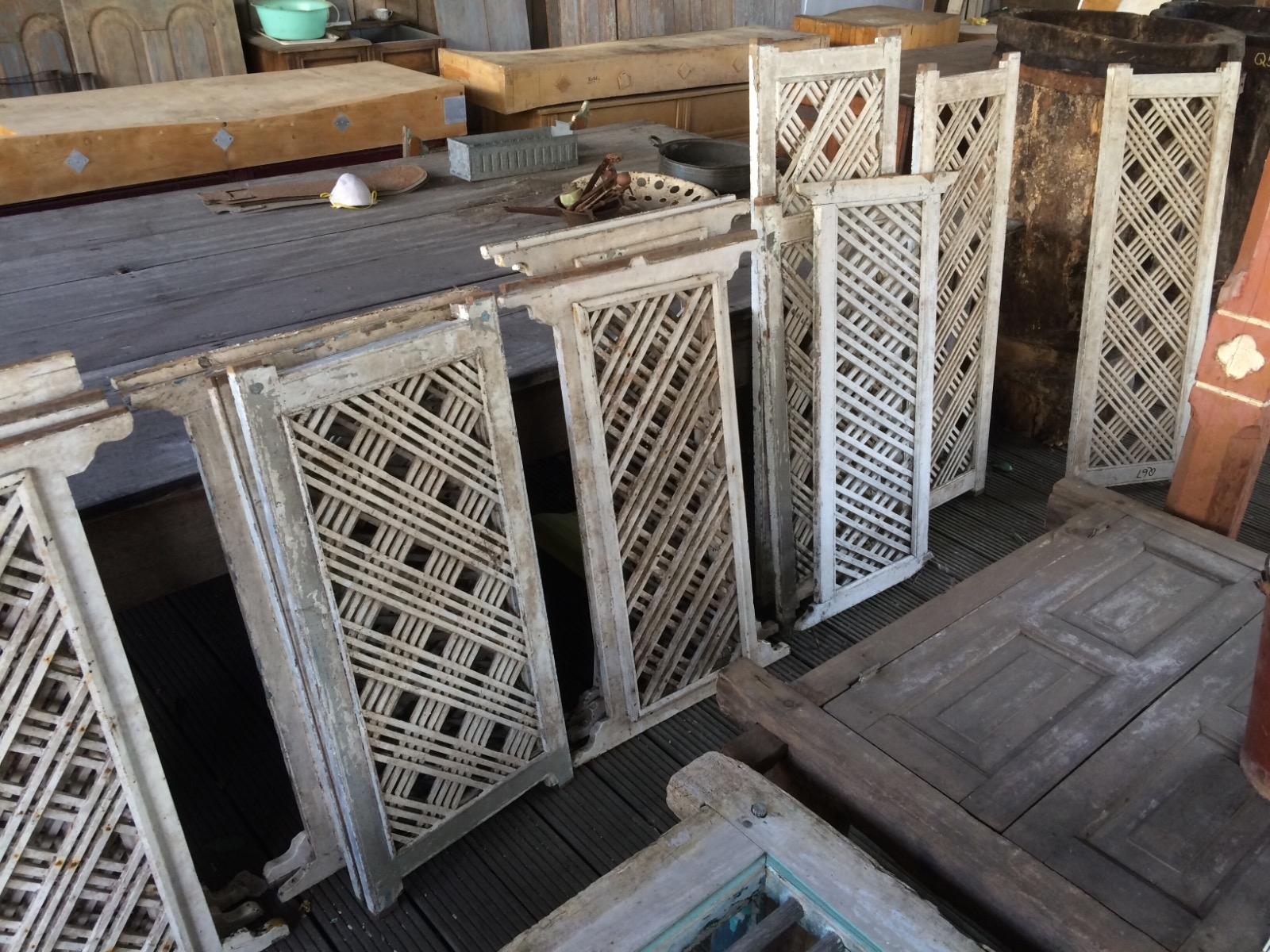 Antique hardwood panels old original door