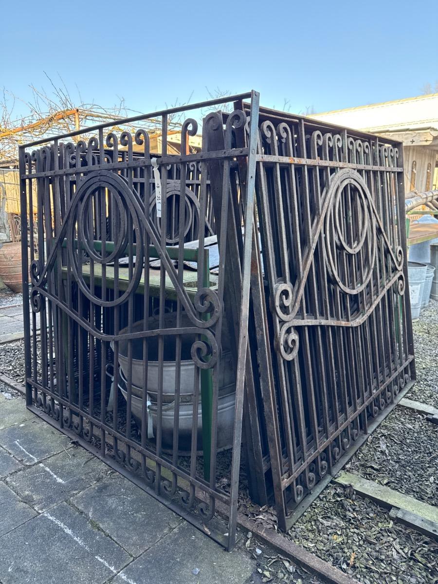 Antique iron fence
