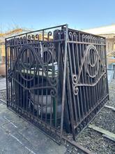 Antique iron fence