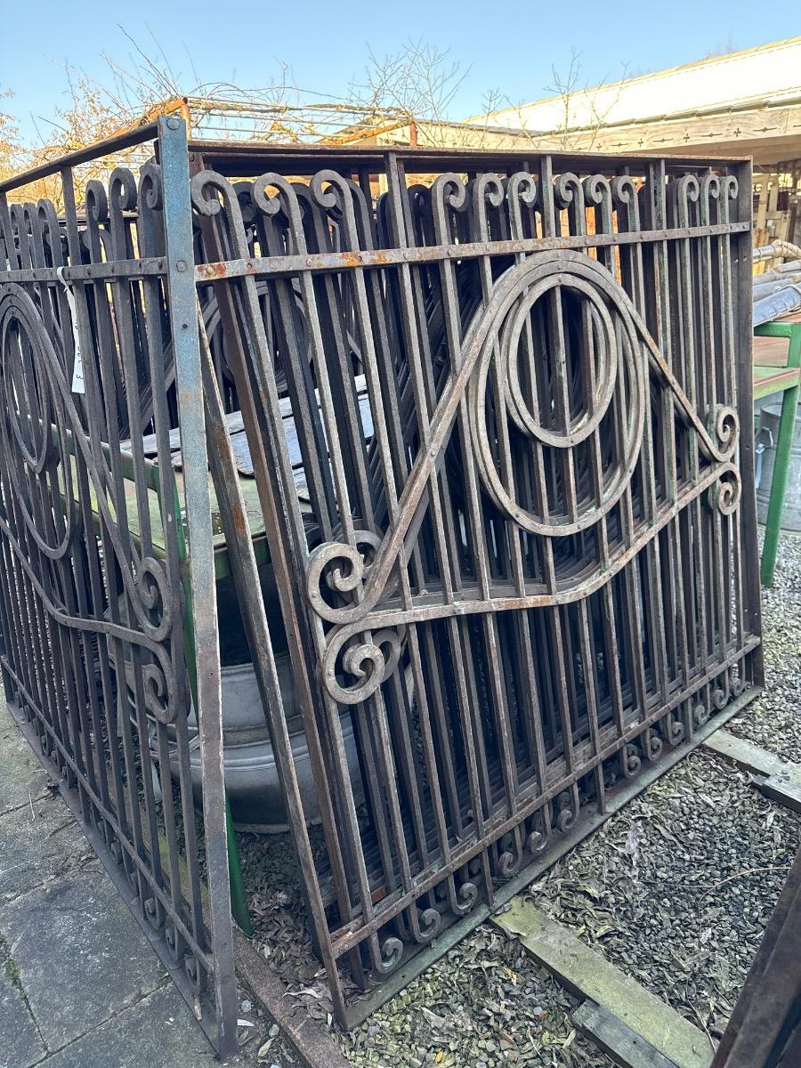 Antique iron fence