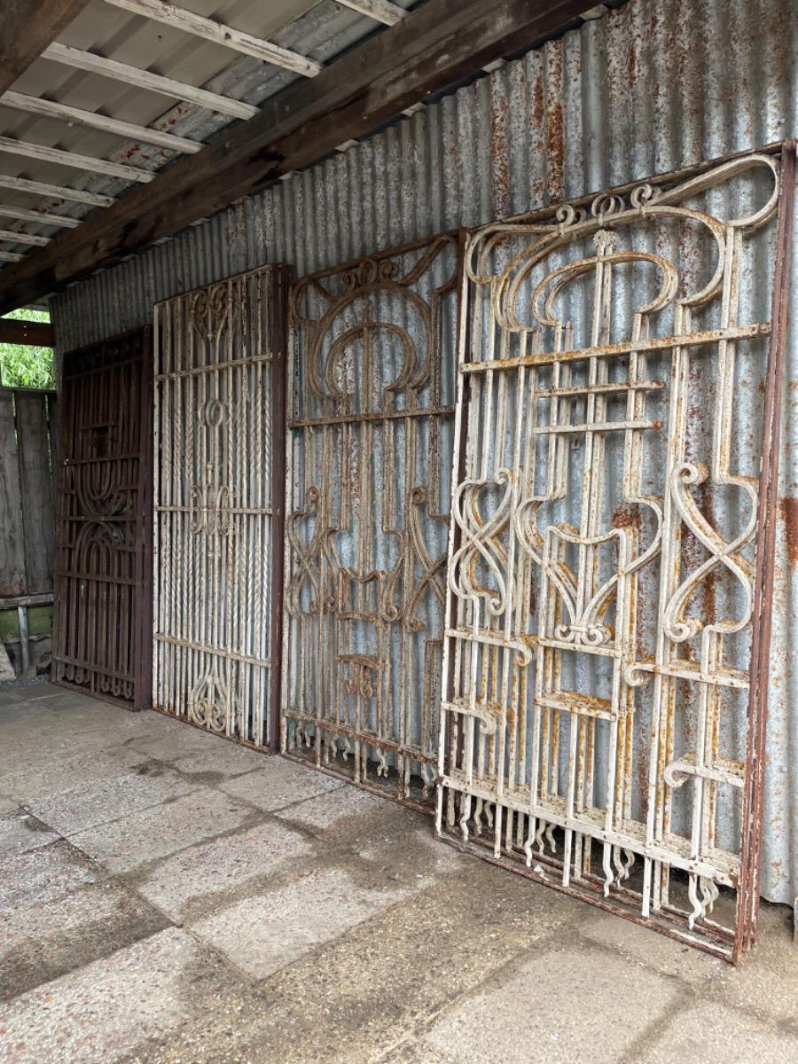 Antique iron gates 