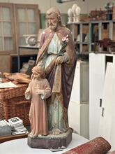 Antique style Jezus statue  in Plaster gips mid century