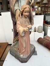 Antique style Jezus statue  in Plaster gips mid century